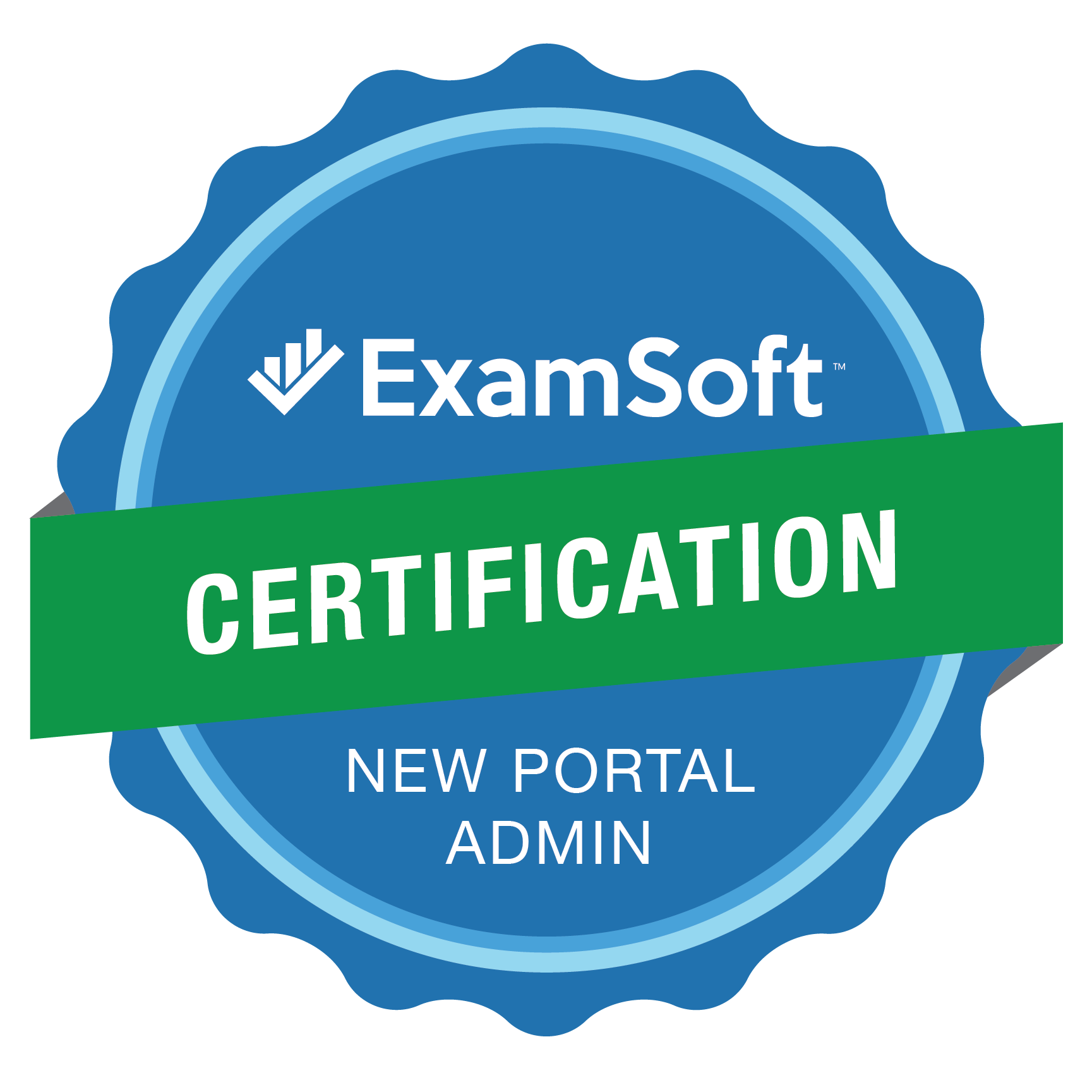The ExamSoft Certification New Portal Admin Program Badge The ExamSoft Certification New Portal Admin Program Badge